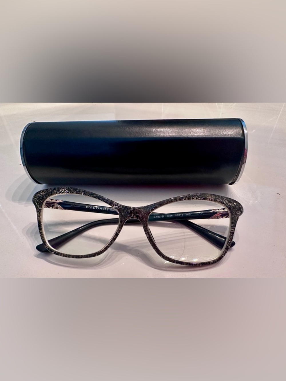 BVLGARI Shimmer Cat Eye Glasses